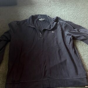 Vineyard Vines Men's Black Zip-Up Sweater